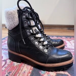 Black Leather Marc Fischer boots size 7